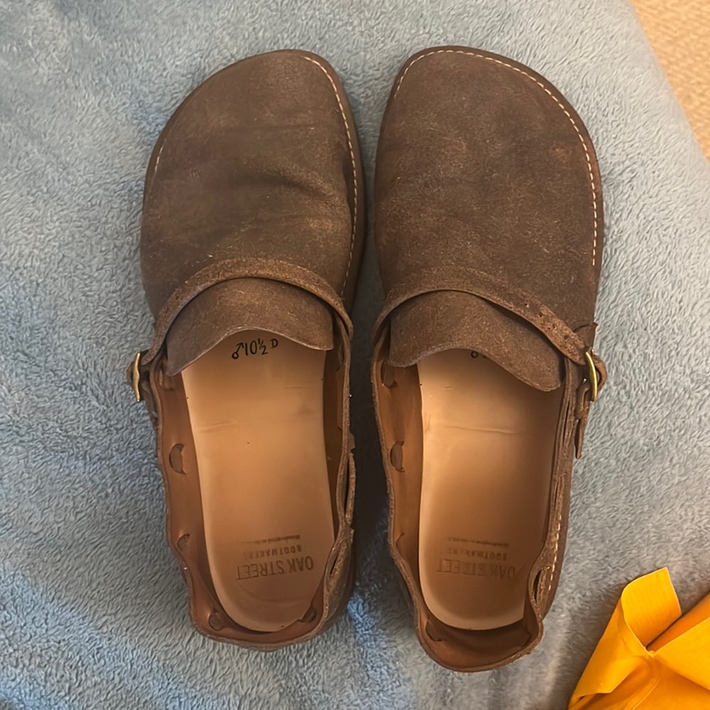 Oak Street Bootmakers- Loafers. Rough out leather. Mink oil applied